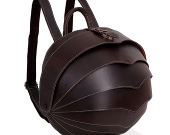 Vintage Leather Beetle Backpack Unique Quirky Design Backpack Back to School Unisex Backpack Travel Daypack for Men and Women Party Gift