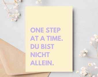 Greeting card with encouraging saying || Card to cheer you up || Sayings about illness || Encouragement for cancer fighters || Sympathy card with saying