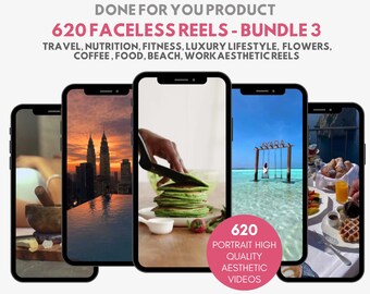 620 Faceless Health & Lifestyle Reels Bundle (Digital Download)