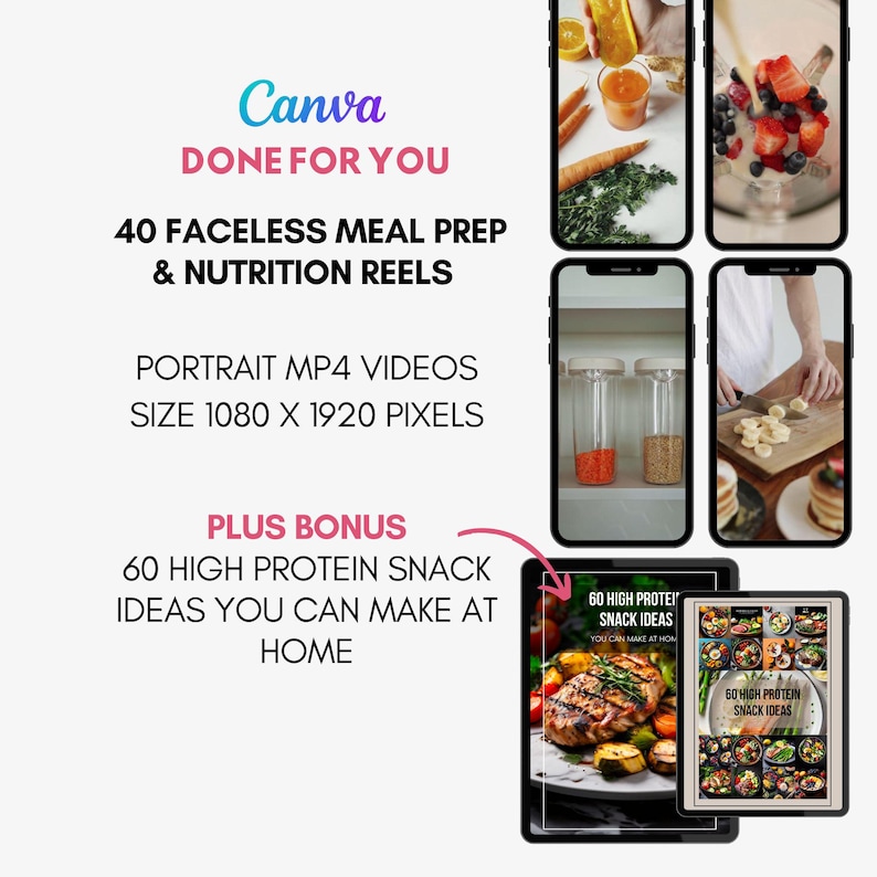 Cooking Nutrition Meal Prep Reels. Faceless Instagram Tiktok Reels. Wellness Cooking Reel ...