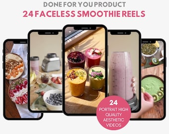 Faceless Smoothie Reels: Nutrition & Wellness Instagram Video (Digital Download)