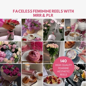 140 Faceless Feminine Reels: Flower, Food, Lifestyle