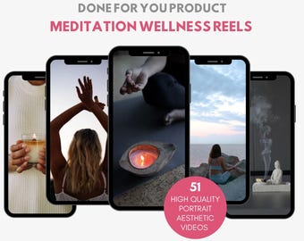 Meditation Reels: Wellness & Yoga Instagram Videos (Canva Template)
