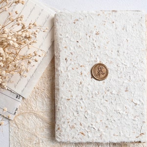 A5 handmade journal, recycled & eco-friendly handmade paper journal, 32 pages