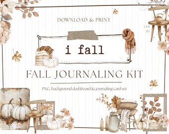 Cozy Autumn Memories - Neutral Printables for Scrapbooking & Junk Journaling