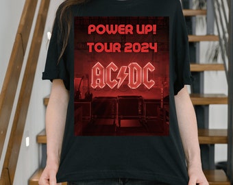 Acdc Power Up Tour Shirt 2024, Camisa Acdc, Camiseta Acdc, acdc Merch, Regalos Acdc, Gráfico Acdc, Banda de Rock Acdc, Camisa Heavy Metal