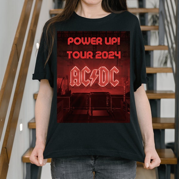 Camicia Acdc Power Up Tour 2024, Camicia Acdc, Maglietta Acdc, Merch Acdc, Regali Acdc, Grafica Acdc, Acdc Rock Band, Camicia Heavy Metal