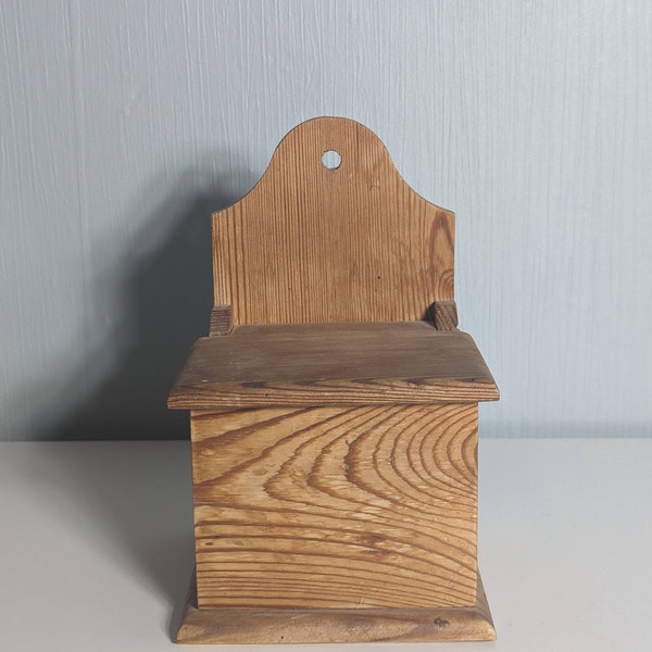 salz Behälter Holz Kiste Shabby Landhaus Vintage