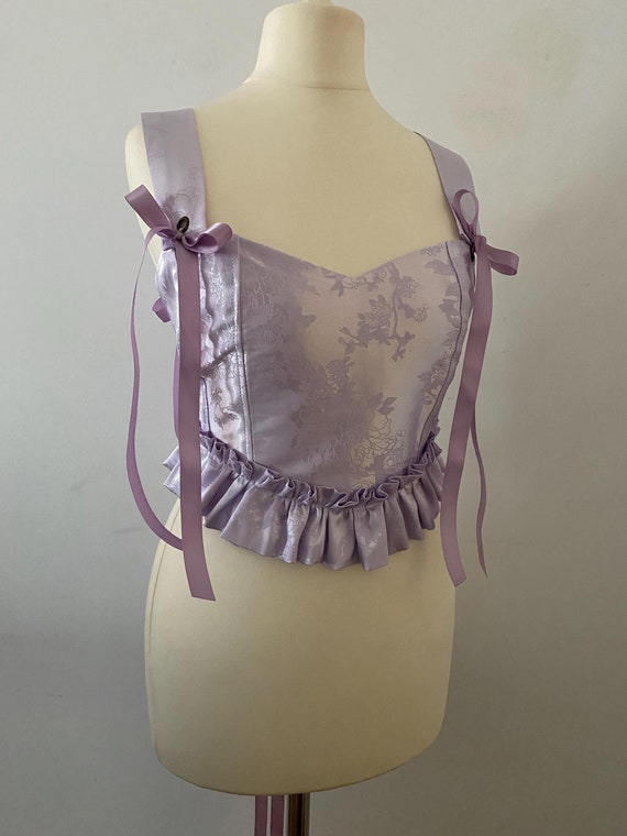 トップス melt the lady ruffle corset melt the lady ruffle corset グレー 新品 - メルカリ