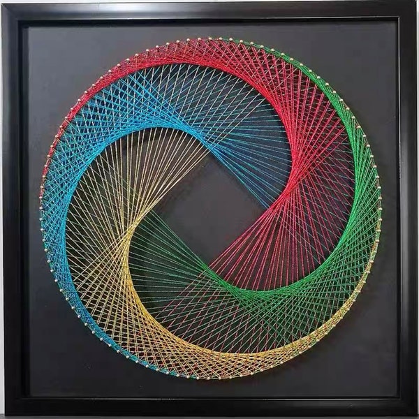 Abstract String Art Etsy