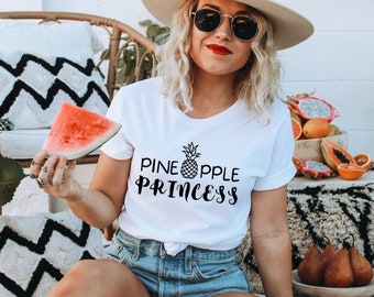 Pineapple Princess Shirt, Pineapple Shirt, Cute Pineapple T-Shirt, Shirts for Women, Fruit Shirt, Summer Shirt, Pineapple Lover Gift