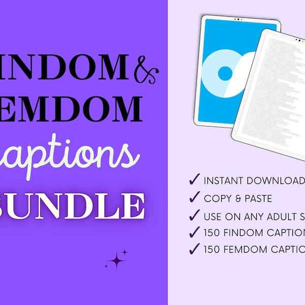 300 Findom & Femdom Content Caption Bundle! | Adult Industry | Financial Domination | Findomme | OnlyFans | Fansly