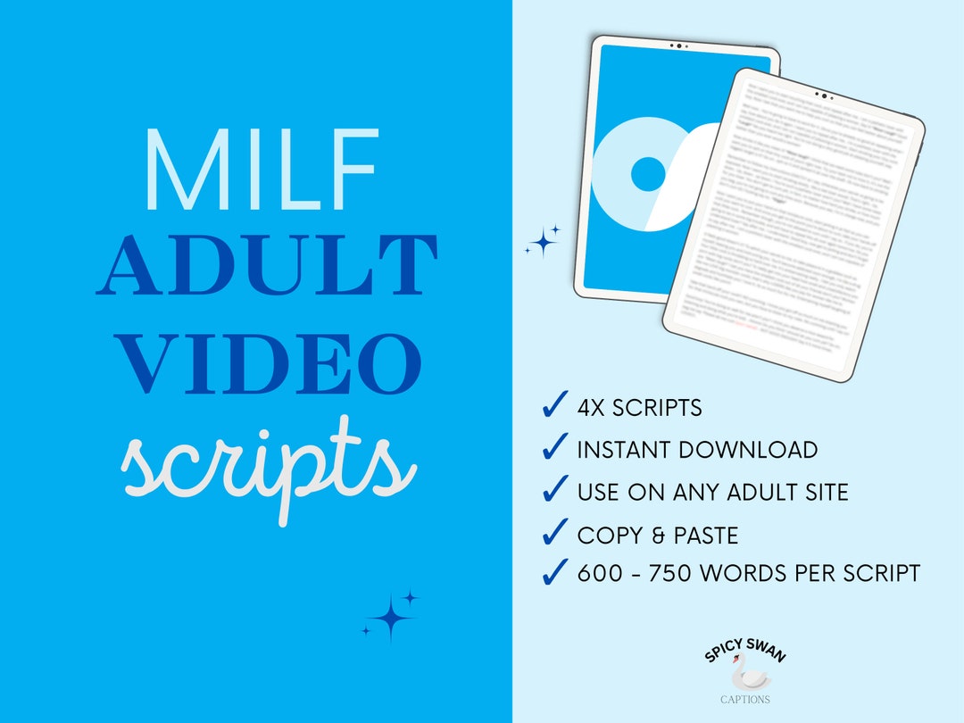 4x Milf Video Scripts | OnlyFans | Video Scripts | Sexting | Fansly | Adult | Phone Sex | MILF |