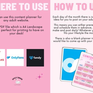 July 2023 Adult Content Planner With Captions Onlyfans Content Ideas