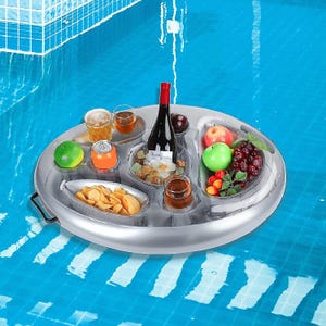 Inflatable Floating Tray for Swimming pool or Jacuzzi
