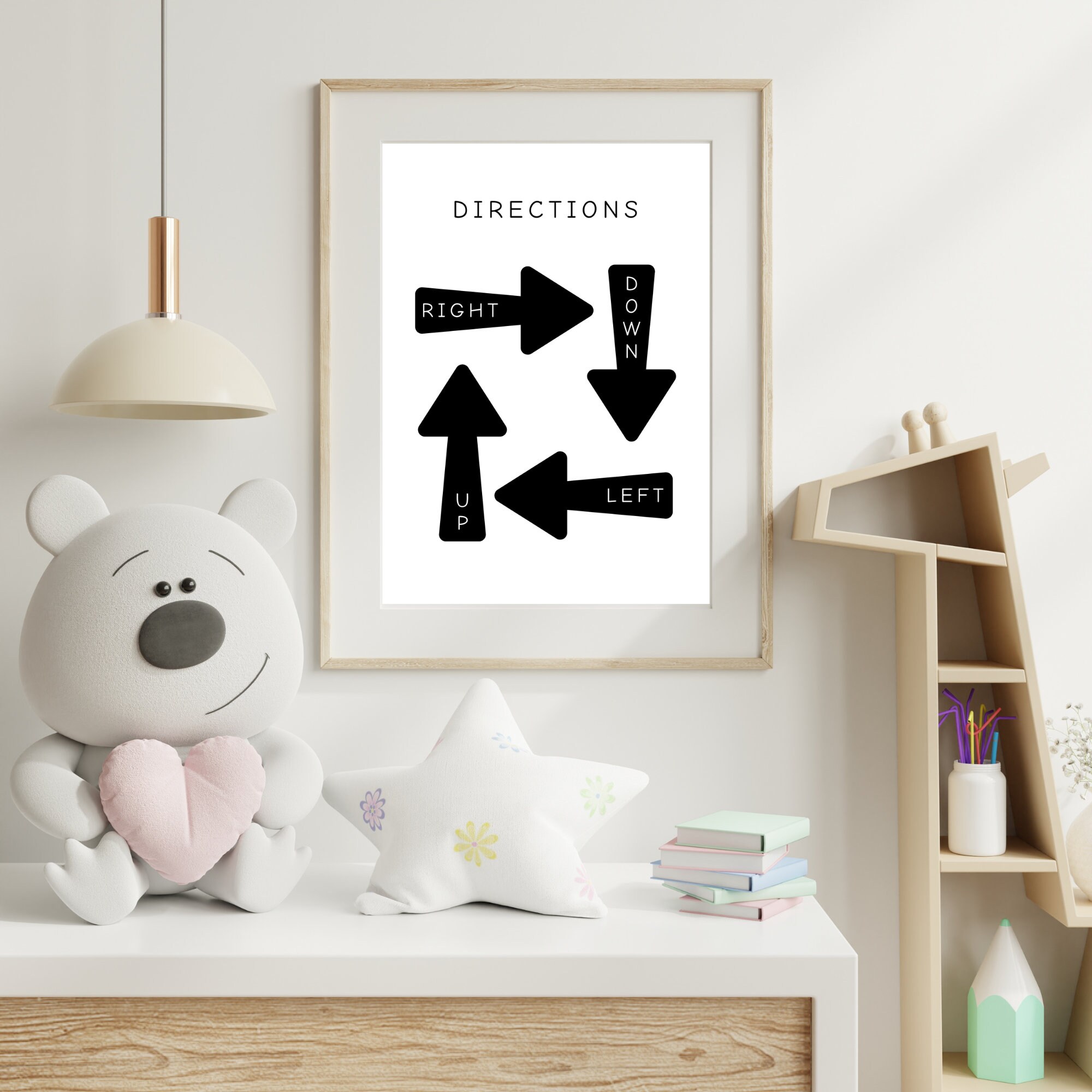 Directions Poster: Educational Prints for Toddlers (digital Download ...