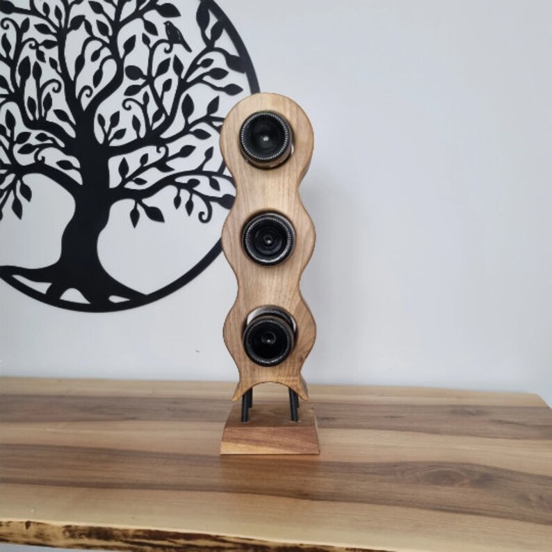 Wine Bottle Holder, 60 Cm Walnut Wood Vertical Wine Glass Holder, Table