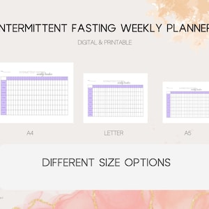 Intermittent Fasting Tracker Weekly Intermittent Fasting Tracker ...