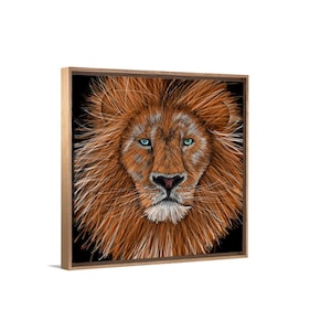 The Lion of Begoro - Floating Frame Canvas Print - Home Decor Wall Art