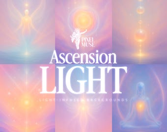 Ascension Light. Lightwork Backgrounds | chakra art, sacred geometry, healing, energy, spiritual aura, meditation, celestial, ethereal glow