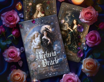 Baraja de oráculo Archeia + Guía digital. Hermosa baraja de 63 cartas con arquetipos, hecha a mano de forma artesanal en pequeñas cantidades, baraja de coleccionista.
