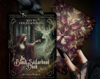 The Black Sisterhood Deck | A 18-card mini quick-decision oracle deck for intuitive guidance, rooted in folk witchcraft and feminine power