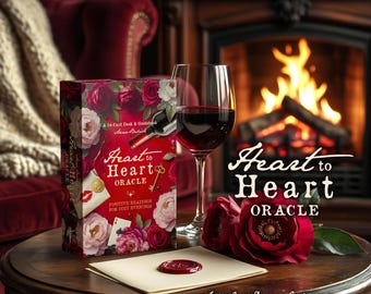 Heart to Heart Oracle-kaartspel met 54 kaarten en handleiding. Gezellig en positief orakel, Indie, Collector's Deck