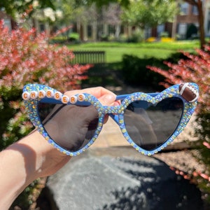 Gafas de sol de los LA Chargers, equipo de los Chargers, gafas de sol deslumbrantes, equipo para fanáticos de los Chargers, idea de regalo de fútbol, fanático de los Chargers