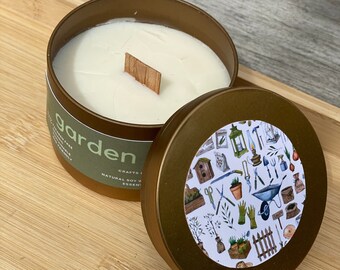 Garden Candle Tin