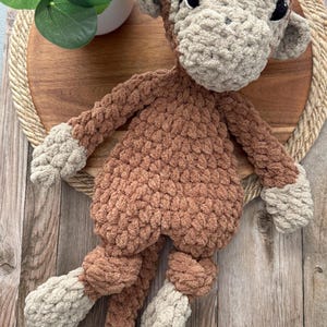 Crochet Monkey Knotted Lovey | Monkey Stuffed Animal | Baby Toddler Gift