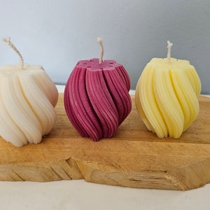Spirts Kerze l Welle l Kerze l Rapswachs l Vegan l Geschenk