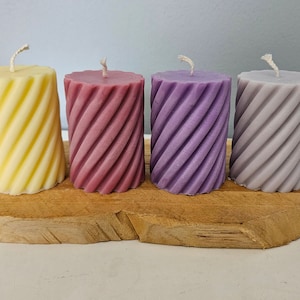 Wirbelkerze l Wirbel l Kerze l Rapswachs l Vegan l Geschenk