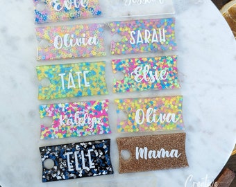 Colorful Personalized Stanley Cup Tumbler Name Plate, 20/30 or 40oz, Custom Tag, For her, Gift for Mom, Name tag