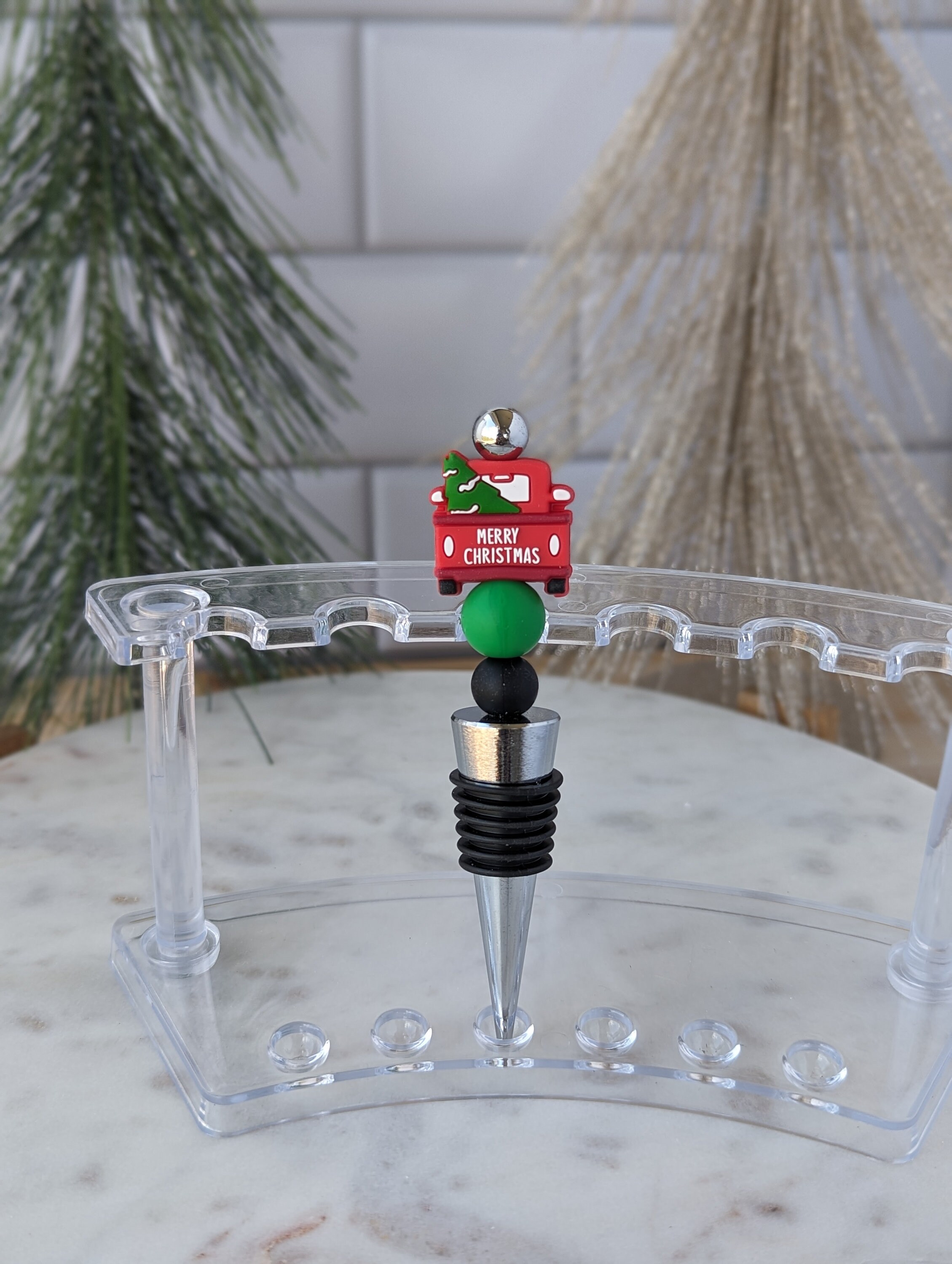 Christmas Wine Stoppers Wine Gifts for Christmas Etsy
