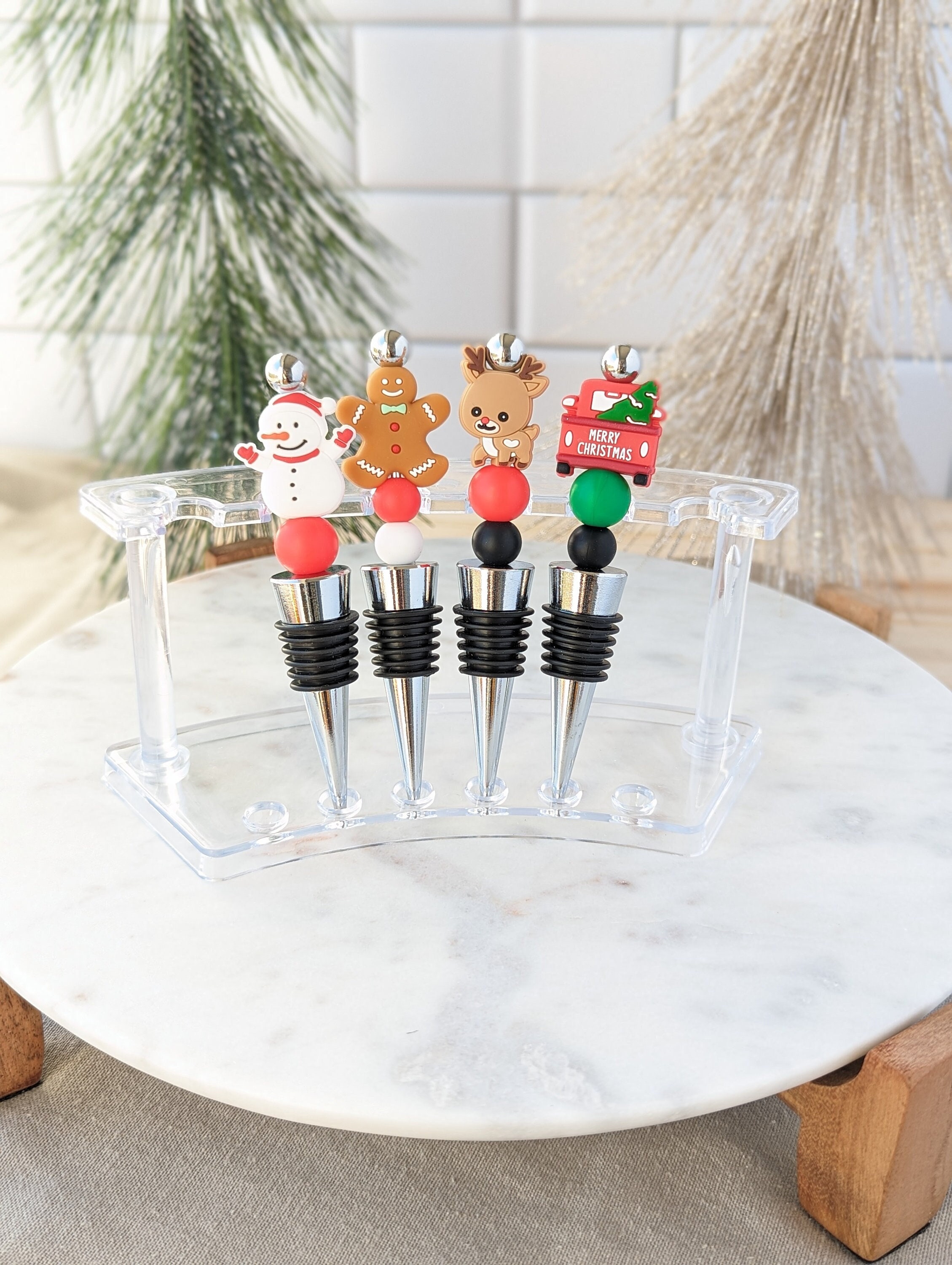 DIY Kit Christmas Wine Stoppers Wine Gifts for Christmas Etsy