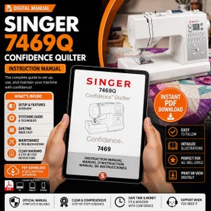 Singer 7469Q Confidence Quilter manual Instruction  (PDF-Download )
