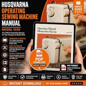Husqvarna Zig-Zag Modell 1030 - Bruksanvisning (PDF-nedladdning)
