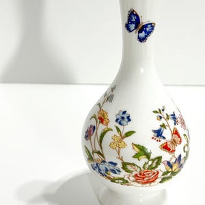 Floral Aynsley Porcelain Bud Vase