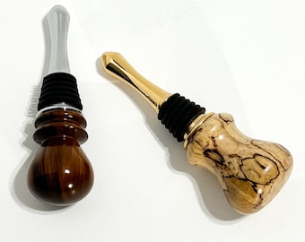 Handturned Wood Bottle Stopper