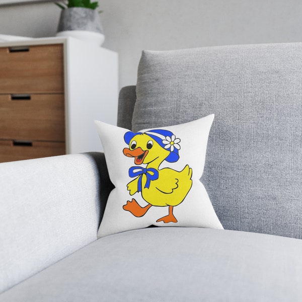 Yellow Duck Pillow Etsy
