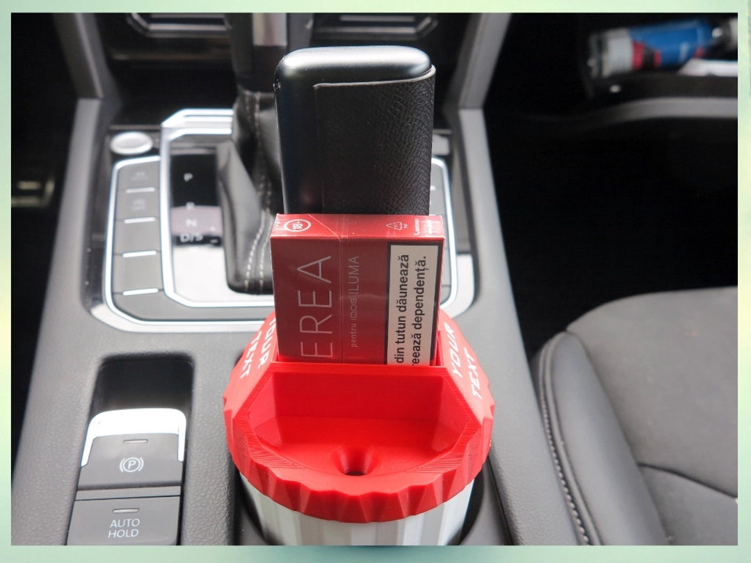 Car Holder for IQOS ILUMA With Integrated Ashtray – Car Cup Holder