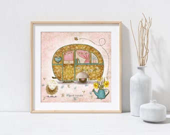 Caravan Spring Wall Art Print