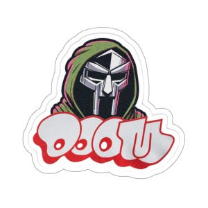 Adhesivo de vinilo MF Doom: calcomanía troquelada de vinilo resistente al agua MF Doom