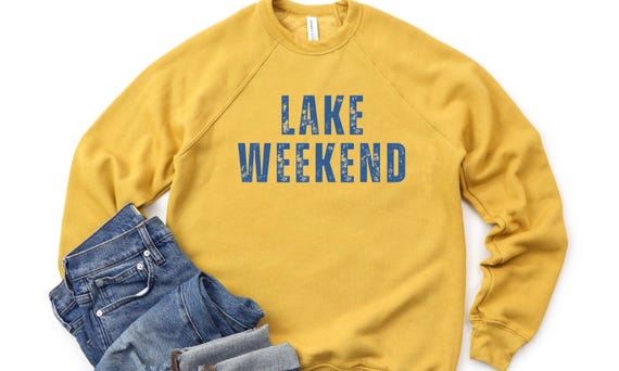Lake Weekend Digital Art Instant Download, PNG File, Lake Sublimation Design