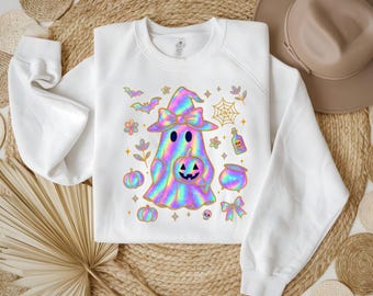 Preppy Halloween Cute Ghost Png, Cute Ghost Coquette Png, Ghost and Pumpkins Png, Girly Halloween, Spooky Pumpkin Ghost Sublimation