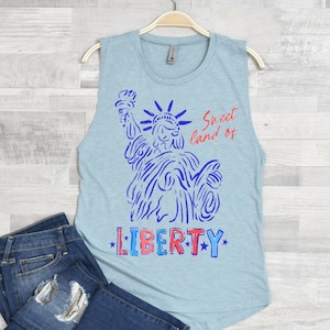 Design de sublimação patriótica Sweet Land of Liberty, download de PNG da América para o dia 4 de julho
