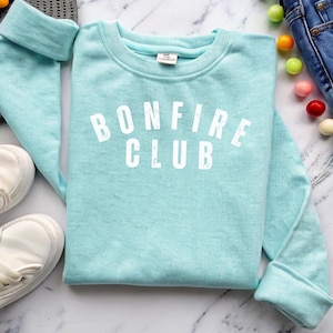 Bonfire Club PNG File: Camping Sublimation Design (Digital Download