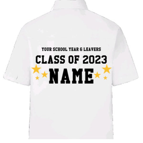 School Leavers Shirt Etsy UK