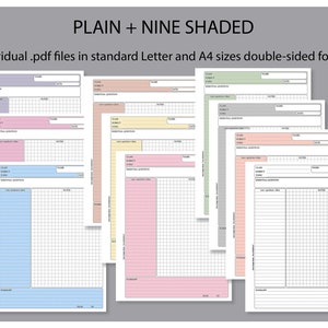 The Ultimate Cornell Notes Template Set. 10 Colour Variations, A4 and ...