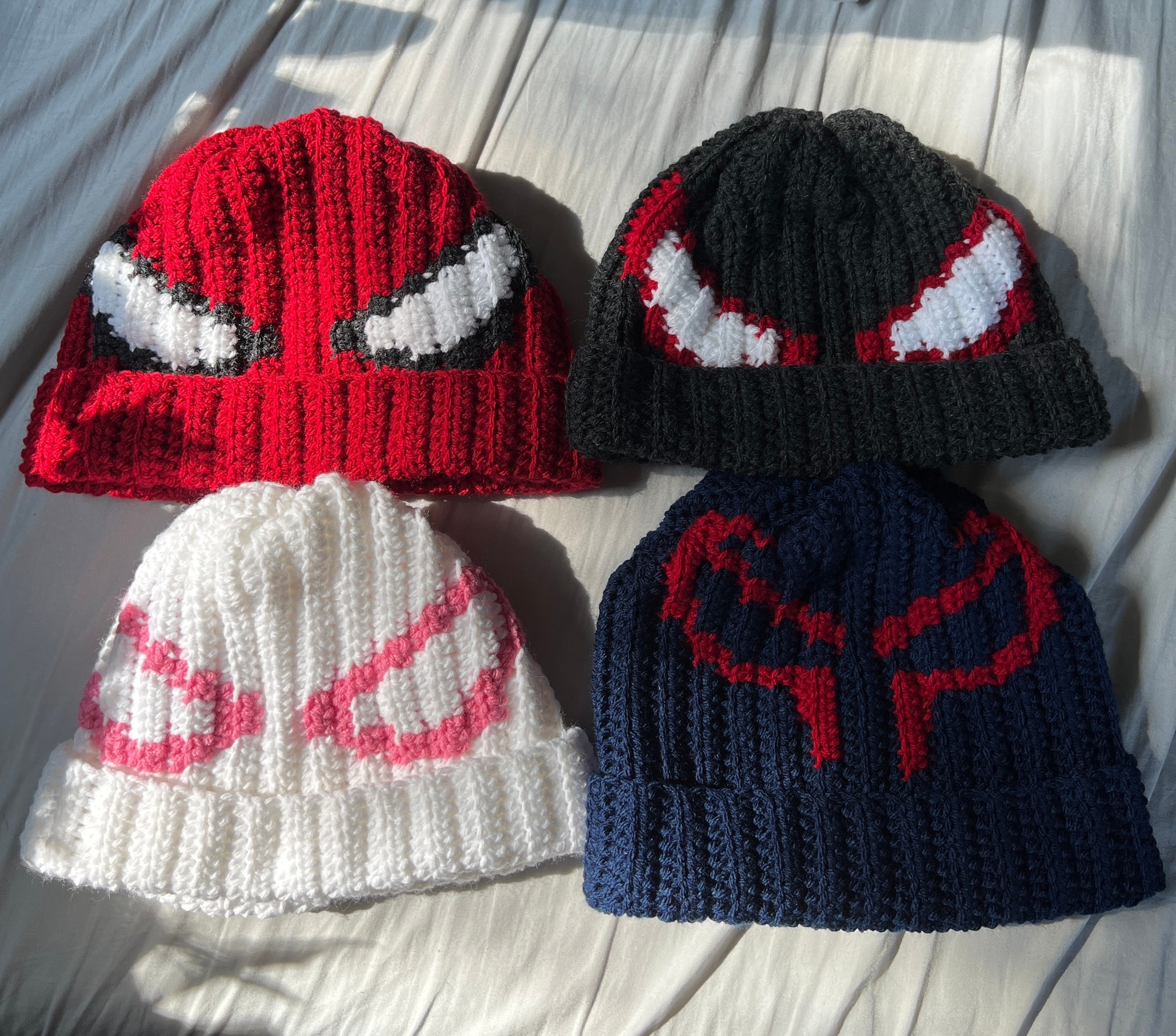 Mens Spiderman Winter Hat Spiderman Toque Marvel Spider-Man Beanie
